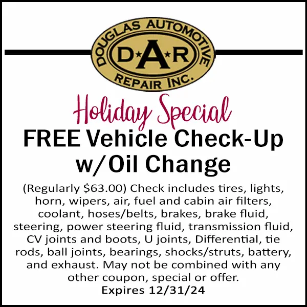 11-NOV 24 Free Check Over with Oil Change